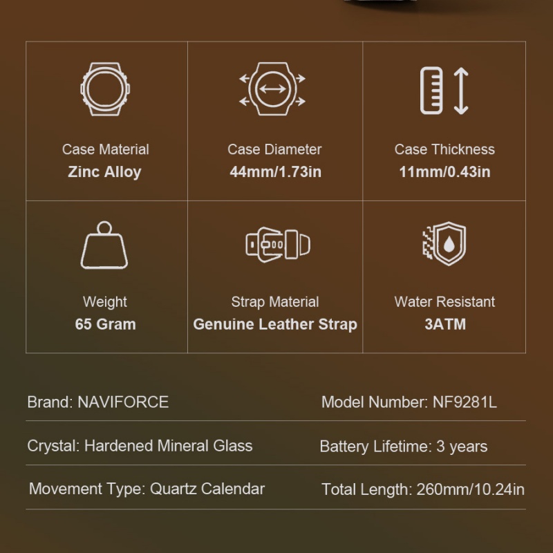 NAVIFORCE Şık Kuvars Erkek Kol - Watch Display Box incelemesi ve fiyatı